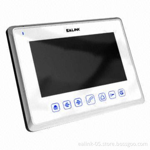 7-inch Wired Video Door Phone with Memory, Supports SD Card, DVR and Image/Video/Audio Recording